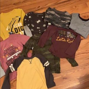 Bundle (8) of Boys Long Sleeve Shirts Size 4T